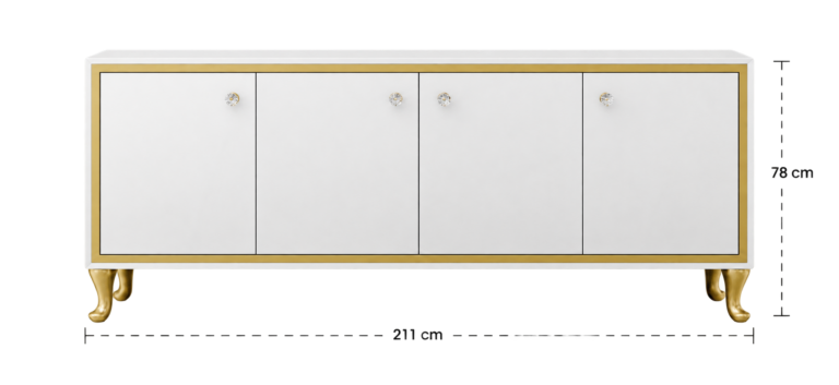 Komoda CRISTAL CHIC WHITE w domu klienta — zdjęcie do opinii Dorota S.